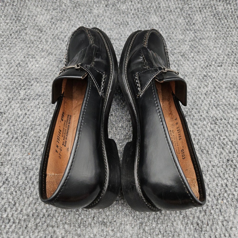 G.H. Bass Men's 9 Black Loafers Weejuns Kiltie Bit Moccasin Dress Shoes Classic - Picture 8 of 9